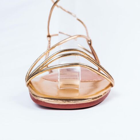 Nord Amaryllis Womens Lace up Flat Sandals with Ankle Strap Summer Criss-Cross Gladiator Shoes in Saudi Arabia