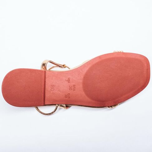 Nord Amaryllis Womens Lace up Flat Sandals with Ankle Strap Summer Criss-Cross Gladiator Shoes in Saudi Arabia