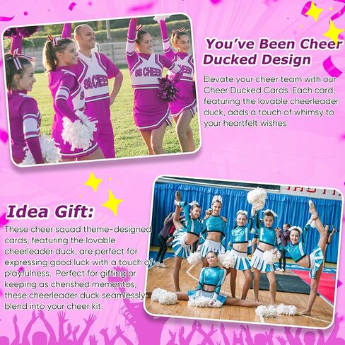 20 مجموعة من الهدايا المبهجة تتضمن 20 سلسلة مفاتيح على شكل بطة، 20 علامة You've Been Cheer Ducked، 20 شريطًا صغيرًا، 20 كيس أورجانزا، 2 هدية ملهمة لتوزيع الغراء لفريق المنافسة للمشجعين in Kuwait