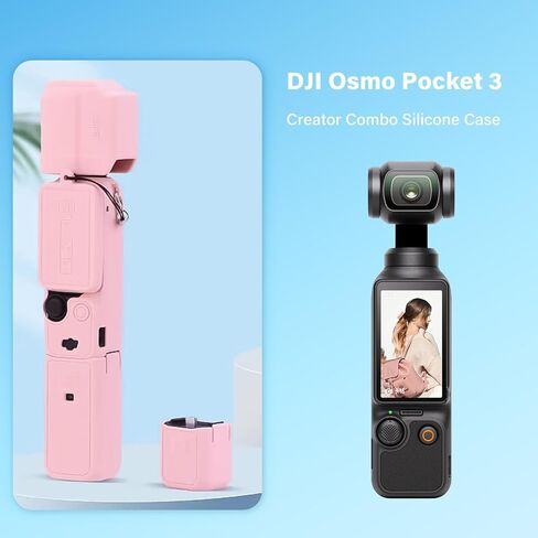 Protective Case for DJI Osmo Pocket 3 / Xtra Muse Camera, Soft Silicone Cover with Screen & Mic Protection, Anti-Scratch, Slim Fit Skin Accessories for Pocket 3/Xtra Muse (Reddish Brown) in Saudi Arabia