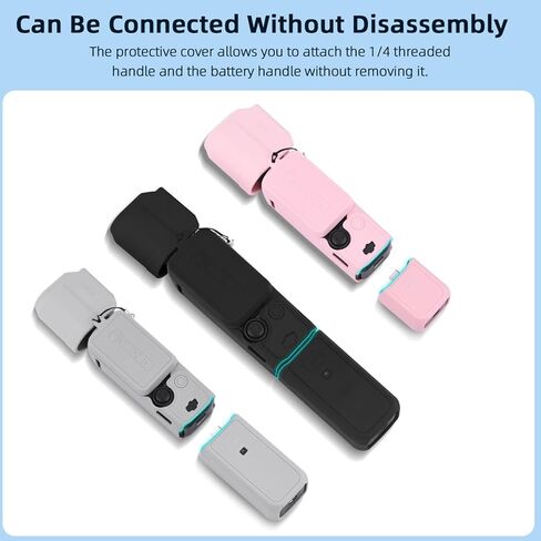Protective Case for DJI Osmo Pocket 3 / Xtra Muse Camera, Soft Silicone Cover with Screen & Mic Protection, Anti-Scratch, Slim Fit Skin Accessories for Pocket 3/Xtra Muse (Reddish Brown) in Saudi Arabia