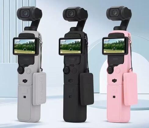 Protective Case for DJI Osmo Pocket 3 / Xtra Muse Camera, Soft Silicone Cover with Screen & Mic Protection, Anti-Scratch, Slim Fit Skin Accessories for Pocket 3/Xtra Muse (Reddish Brown) in Saudi Arabia