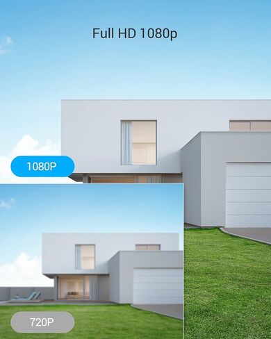 كاميرا EZVIZ الأمنية الخارجية، كاميرا WiFi 1080P مع تنبيه الحركة، رؤية ليلية 100 قدم وIP67 مقاومة للماء، متوافقة مع Alexa Google Home | C3TN in Kuwait