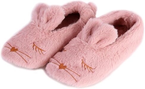 Millffy Softest and Best Made Slippers Memory Foam Women's Ballerina Faux Fur Cuffed Slipper Socks in Saudi Arabia