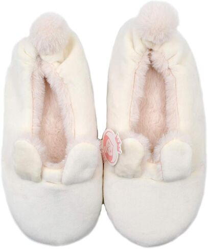 Millffy Softest and Best Made Slippers Memory Foam Women's Ballerina Faux Fur Cuffed Slipper Socks in Saudi Arabia