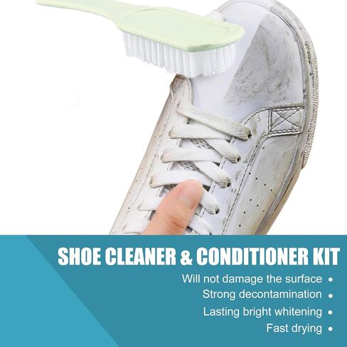 Multi-Functional Cleaning and Stain Removal Cream, Shoe Cleaning Cream, Multi Purpose Cleaning Cream,White Shoe Cleaner with Sponge, White Shoe Cleaner, Shoes Decontaminate Solid Paste in Saudi Arabia