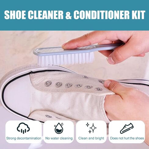 Multi-Functional Cleaning and Stain Removal Cream, Shoe Cleaning Cream, Multi Purpose Cleaning Cream,White Shoe Cleaner with Sponge, White Shoe Cleaner, Shoes Decontaminate Solid Paste in Saudi Arabia