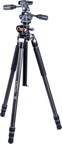 Vanguard VEO3+263CP Carbon Fiber Tripod with Panhead and Multi-Angle Center Column for Overhead Shots in Kuwait