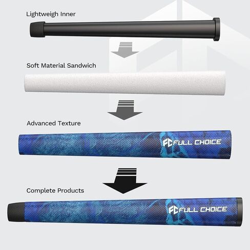 FullChoice Pistol Putter Grips | Fashion Design | Concise Multi Color | PU Material Lightweight Portable Soft | for Mens Women and Juniors | Comfortable Touch | Non-Slip in Saudi Arabia