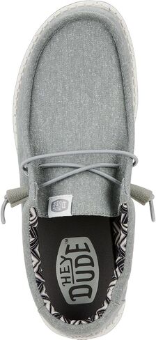 Hey Dude Wally Stretch Canvas North Atlantic Size 13, Men’s Shoes, Men's Slip-on Loafers, Comfortable & Light-Weight in Saudi Arabia