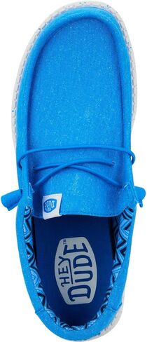 Hey Dude Wally Stretch Canvas North Atlantic Size 13, Men’s Shoes, Men's Slip-on Loafers, Comfortable & Light-Weight in Saudi Arabia