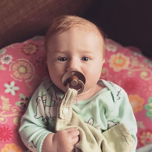 Kishu Baby Indi Fairtrade Organic Cotton Pacifier Blanket Set - Fairtrade & GOTS Certified - Pacifier Not Included (Sage, Lavender, Peach) in Saudi Arabia