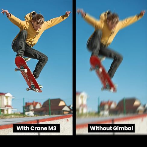 مثبت كاميرا Zhiyun Crane M3، حامل ثلاثي المحاور محمول باليد لكاميرا DSLR والكاميرا غير المرآة، متوافق مع Nikon وCanon وSony وFujifilm (إصدار ترقية Zhiyun Crane M2) in Kuwait