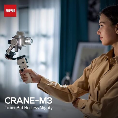 مثبت كاميرا Zhiyun Crane M3، حامل ثلاثي المحاور محمول باليد لكاميرا DSLR والكاميرا غير المرآة، متوافق مع Nikon وCanon وSony وFujifilm (إصدار ترقية Zhiyun Crane M2) in Kuwait