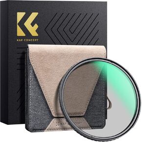 K&F Concept 72mm Circular Polarizers Filter Super Slim with 36 Multi-Layer Coatings, High Definition Circular Polarizing Filter (CPL) Camera Lens Filter (Nano-X PRO Series)