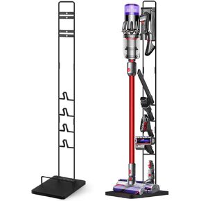 Haturi Vacuum Stand, Vacuum Accessories Stable Metal Storage Bracket Holder for Dyson Handheld V15 V11 V10 V8 V7 V6 Cordless Vacuum Cleaners, Black DC30 DC31 DC34 DC35 DC58 DC59 DC62 DC74