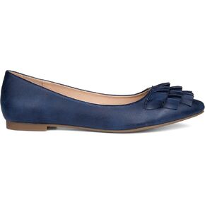 Brinley Co. Womens Ruffled Flat