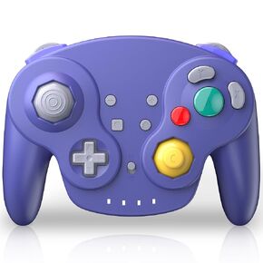 Wireless Controller for Switch/Lite/Switch Online, NGC Style Pro Controller Compatible with PC/Steam - (Built-in Rumble) (Rechargeable) (NFC)- Indigo