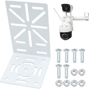 CCTV Camera Mount Bracket, L-Shape Security Camera Mount Plate, Universal Wall Ceiling Mounting Brackets for PTZ Camera and Dome Camera