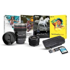 Sony Alpha FE 28-60mm f/4-5.6 Full-Frame E-Mount Zoom Lens with Wide-Angle Capability Bundle with 64GB Memory Card, Editing Software, Camera Mug, and Memory Card Reader (5 Items)