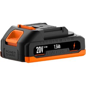 حزمة بطارية gogonova 20 فولت، حزمة بطارية ليثيوم أيون 1.5 أمبير، وقت تشغيل ممتد، مسدس غراء لاسلكي متوافق 20 فولت in Kuwait