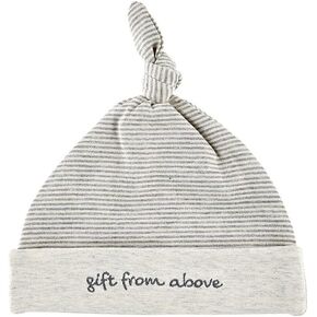 Stephan Baby Unisex Baby Newborn Adjustable Knotted Top Soft Knit Infant Beanie Hat