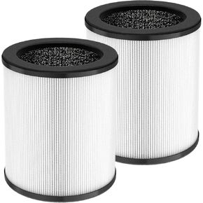 KJ80 Replacement Filter, 3-in-1 KJ80 H13 HEPA Filter High Efficiency Air Purifier Filter Replacement for Druiap KJ80 (Not for KJ150 Model Air Purifier), Compared to part# AF3080, 2 Pack
