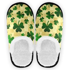 visesunny Slippers for Women Mens Funny Winter Warm Memory Foam Cotton Home Slippers Soft Plush Fleece Slip on House Slippers Unisex