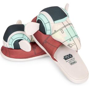 Star Wars Boba Fett Firespray Gunship Unisex Slippers for Adults | Mens 10