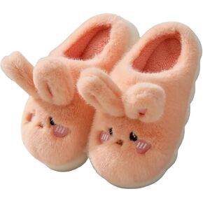 ELONEL Cute Rabbit Slippers Women's Home Couple Animal Slippers Anti slip and Warm External Wear Soft Sole Plush Soft Slippers