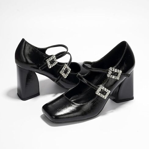 Cape Robbin Mary Jane Heels - Mary Jane Shoes Women - Heeled Double Strap Maryjane Shoes Womens - Women’s Mary Janes (Selina) in Saudi Arabia