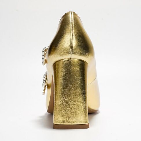 كعب Cape Robbin Mary Jane - أحذية Mary Jane للسيدات - حذاء Maryjane بكعب مزدوج للسيدات - حذاء Mary Janes للسيدات (Selina) in Kuwait