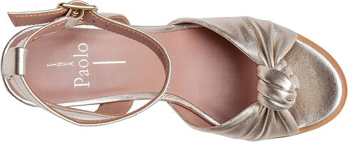 Linea Paolo - ELIANA - صندل نسائي بكعب عالٍ من الجلد الملتوي اللامع in Kuwait