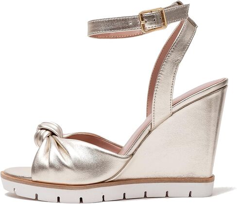 Linea Paolo - ELIANA - صندل نسائي بكعب عالٍ من الجلد الملتوي اللامع in Kuwait