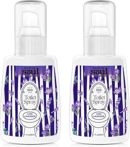 Toilet Spray for Poop, Fresh Citrus, Bathroom Spray Odor Eliminator, 2Fl Oz 2 Pack in Saudi Arabia