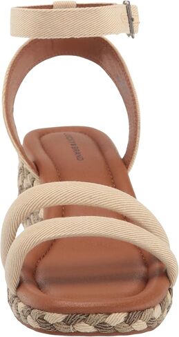 Lucky Brand Women's Naylicia Braided Wedge Sandal, Vanilla, 9 in Saudi Arabia