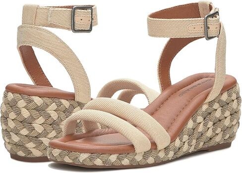 Lucky Brand Women's Naylicia Braided Wedge Sandal, Vanilla, 9 in Saudi Arabia