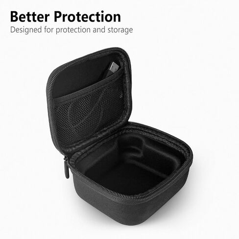 Geiomoo EVA Hard Carrying Case for JBL Go 4 Speaker, Portable Storage Cover with Carabiner and Strap (Gray) in Saudi Arabia