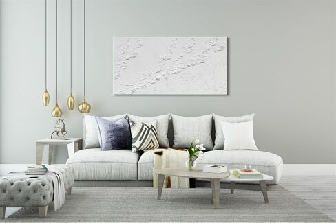 zoinart Hand Painted Thick Texture Black Minimalist Vertical Wall Art 24x36 Inches Black Oil Painting Contemporary Art Oil on Canvas Home Office Corridor Wall Art in Saudi Arabia