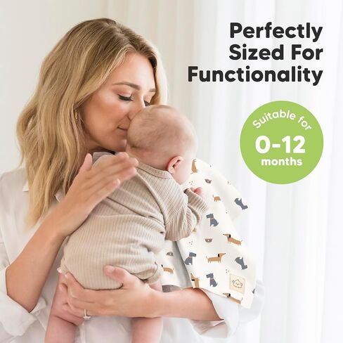 KeaBabies 6-Pack Baby Burp Cloths for Baby Boys and Girls and 3-Pack Baby Swaddle Sleep Sacks - Large Baby Burp Cloths, Burping Cloths for Babies -Newborn Swaddle Sack in Saudi Arabia