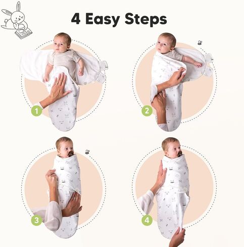 KeaBabies 6-Pack Baby Burp Cloths for Baby Boys and Girls and 3-Pack Baby Swaddle Sleep Sacks - Large Baby Burp Cloths, Burping Cloths for Babies -Newborn Swaddle Sack in Saudi Arabia
