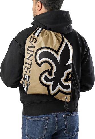 FOCO Dallas Cowboys NFL Alternate Color Big Logo Drawstring Backpack - Gray in Saudi Arabia