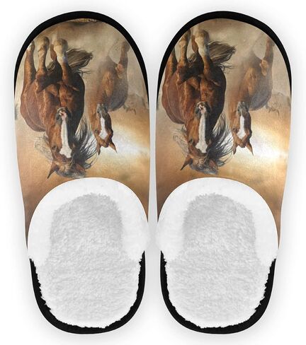 visesunny Slippers for Women Mens Funny Winter Warm Memory Foam Cotton Home Slippers Soft Plush Fleece Slip on House Slippers Unisex in Kuwait