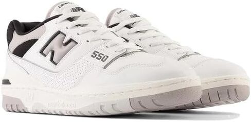 حذاء رياضي New Balance 550، أبيض/علكة/أبيض، 12 US Women/10.5 US Men in Saudi Arabia