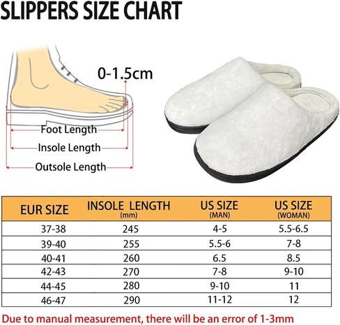 Showudesigns House Slippers for Women Winter Warm Slippers Size 4-12 in Saudi Arabia