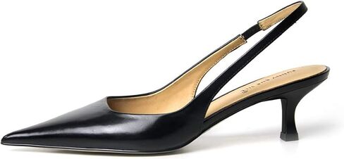 FSJ Women's Mid Kitten Heel Slingback Sandal Pointy Toe Sexy Pumps Comfortable Dress Party Walking Shoes Size 4-15 US in Saudi Arabia