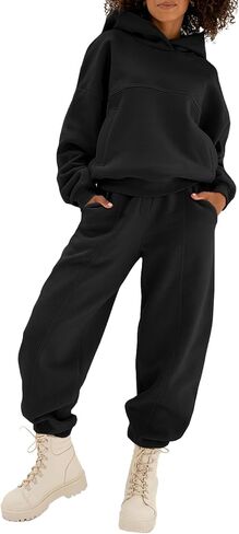 Aleumdr Womens 2 Piece Outfits Matching Sets Sweatsuit Hoodie Sweatshirts and Sweatpants Tracksuits Joggers Sweat Sets in Saudi Arabia