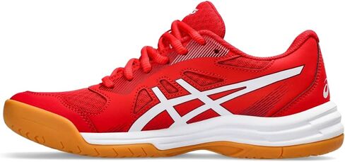 حذاء كرة الطائرة للسيدات UPCOURT 5 من ASICS، مقاس 5.5، لون أحمر كلاسيكي/عصير البنجر in Kuwait