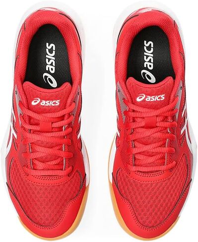حذاء كرة الطائرة للسيدات UPCOURT 5 من ASICS، مقاس 5.5، لون أحمر كلاسيكي/عصير البنجر in Kuwait