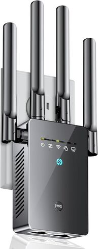 2024 Extendtecc WiFi Extender Signal Booster, 10000 Sq.ft Long Range Internet Extender WiFi Booster for Home, 80% Faster | Broader Than Ever, WiFi Repeater W/Ethernet Port, 1-Tap Easy Setup in Saudi Arabia